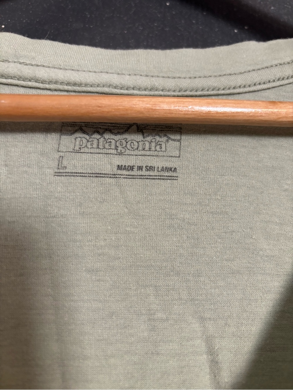 Patagonia Women's V-Neck Tee in Sage Green - Picture 2 of 3